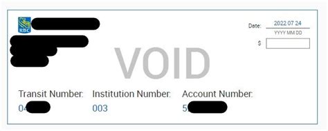 How To Get Rbc Void Cheque Online Banking