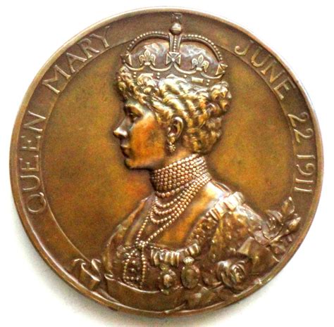 George V And Queen Mary Coronation Medal 1911” By Sir Edgar Bertram