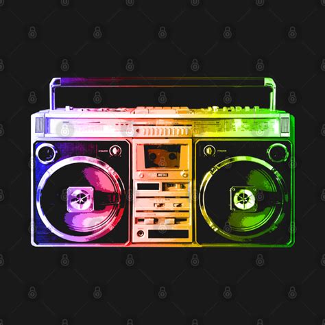 Rainbow Boombox Boombox T Shirt Teepublic