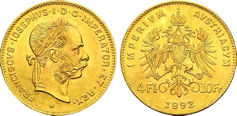 Sterreich Florin Wien Gold Franz Joseph I Stgl