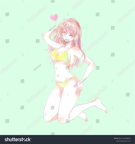 Sexy Beautiful Woman Bikini Stock Illustration 2170700973 Shutterstock