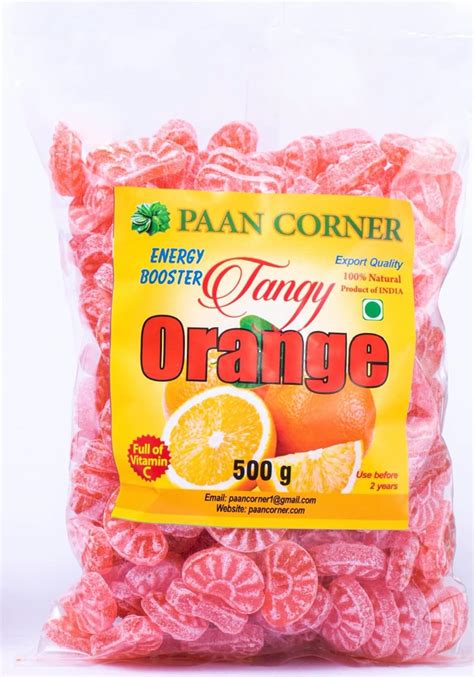 Paan Corner Orange Hard Candy Energy Booster Product