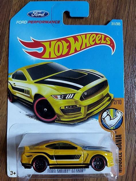 Hot Wheels 2017 Muscle Mania Ford Shelby GT350R Yellow Hobbies