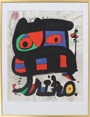 JOAN MIRÓ Efter plansch Konst Grafik Auctionet