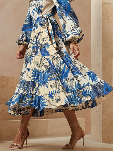 Stampa Wrap Dress Banana Republic
