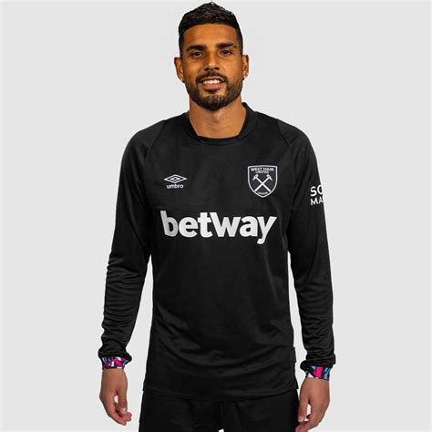 Umbro West Ham United Mens LS Away Shirt 2022 23 FOOTY