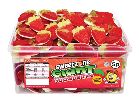 Giant Strawberries 960g Sweets Of Ireland