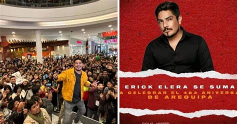 Erick Elera en Arequipa el cantante confirmó concierto junto con