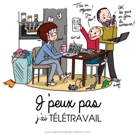 Télétravail Illustrations le monde de Nadoo Teletravail