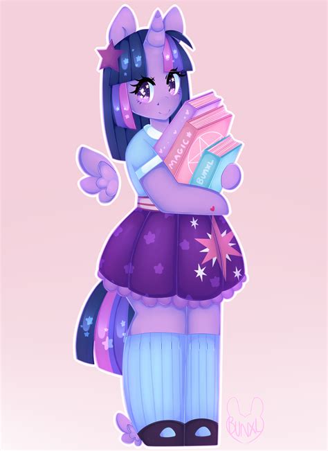 1670190 Safe Artist Bunxl Twilight Sparkle Alicorn Anthro G4