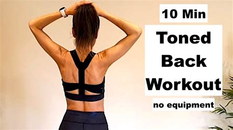 10 Min Back Workout No Equipment YouTube