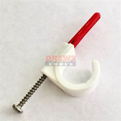 Conduit Clips for 20 & 25 mm white plastic conduit A4 Stainless ...