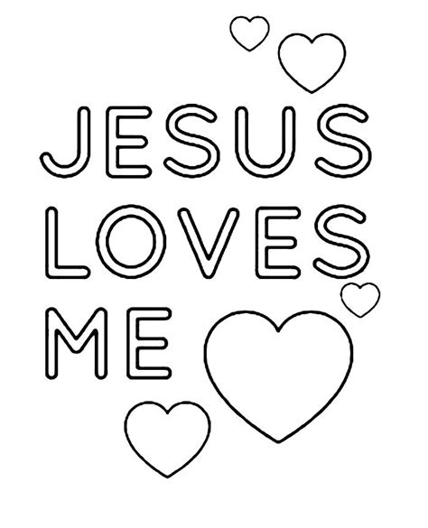 Jesus Loves Me Coloring Pages (Free Printable PDF)