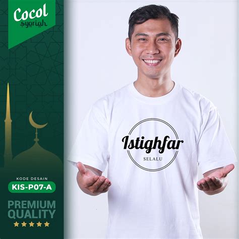 Jual Cocol Store Kaos Islami Desain Istighfar Shopee Indonesia