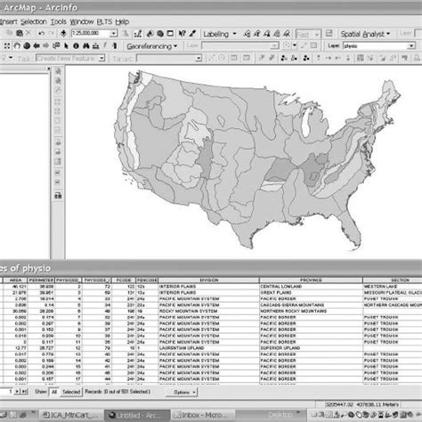 USGS Dataset Of Physiographic Regions And Provinces For The