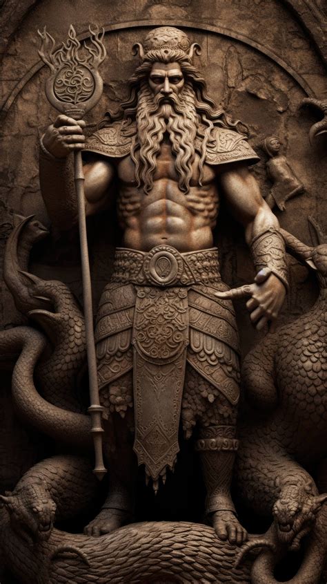 An Awe Inspiring Portrayal Of Marduk The Ancient Babylonian God Of