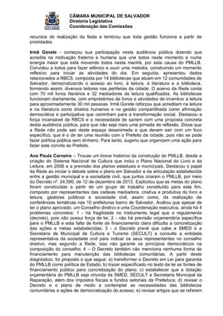 Relatório Audiência Pública sobre o PMLLB PDF Download Gratuito