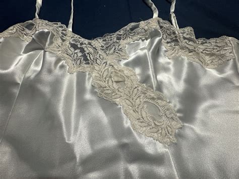 Victorias Secret Lingerie 90S Slip Dress Satin Ivor Gem