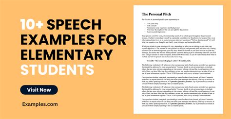 10+ Speech for Elementary Students Examples to Download