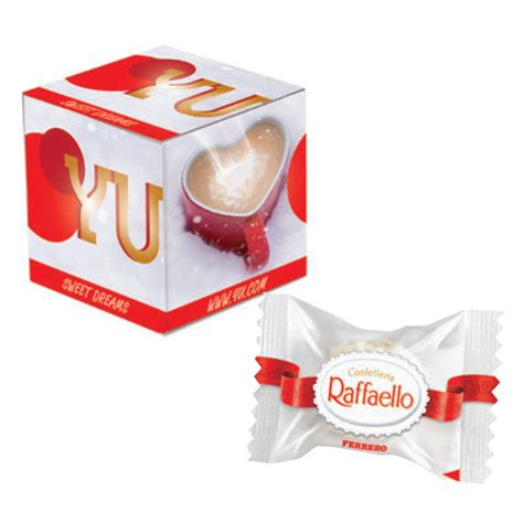 Raffaello Chocolate with Personalised Square Box | Promotional Snacks ...