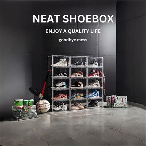 Jual Kotak Sepatu Akrilik Premium Transparanstorage Box Sneakers Box