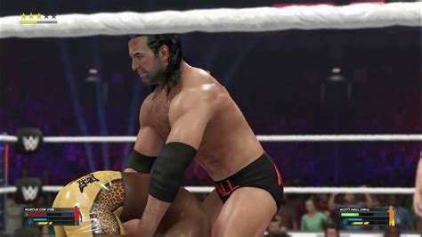 Wwe 2k23 Marcus Cor Von Vs Scott Hall Gameplay Youtube