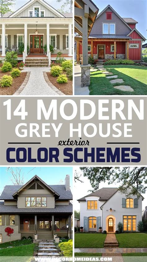 14 Modern Grey House Exterior Color Schemes