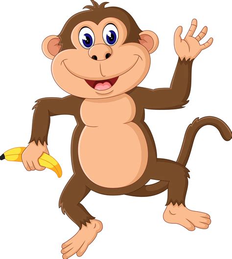 Cartoon monkey presenting 7578698 Vector Art at Vecteezy