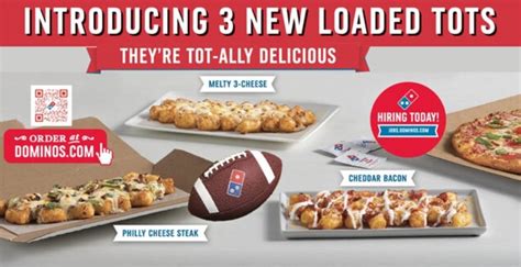 Domino S Selling New Loaded Tots At Select Locations The Fast Food Post