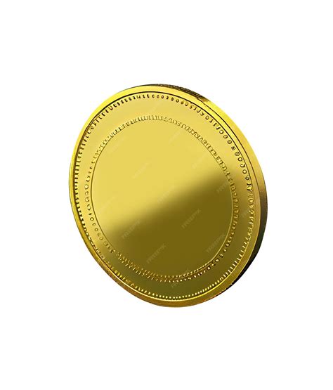 Premium Psd Gold Coin Isolated On The Transparent Background Created