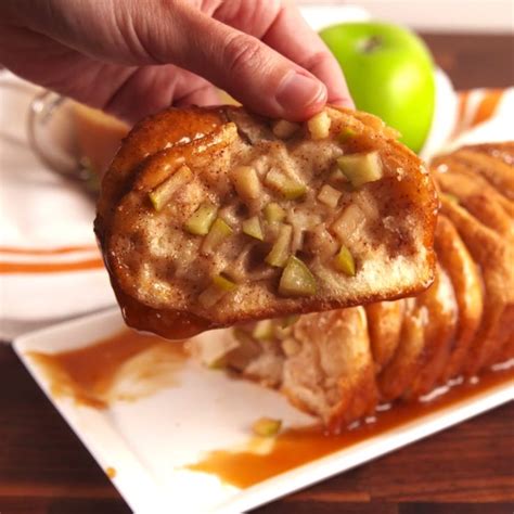 Caramel Apple Pull Apart Bread Video Recipe Video Food Videos