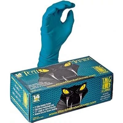 Black Mamba Bx Bss Snakeskin Nitrile Disposable Work Gloves