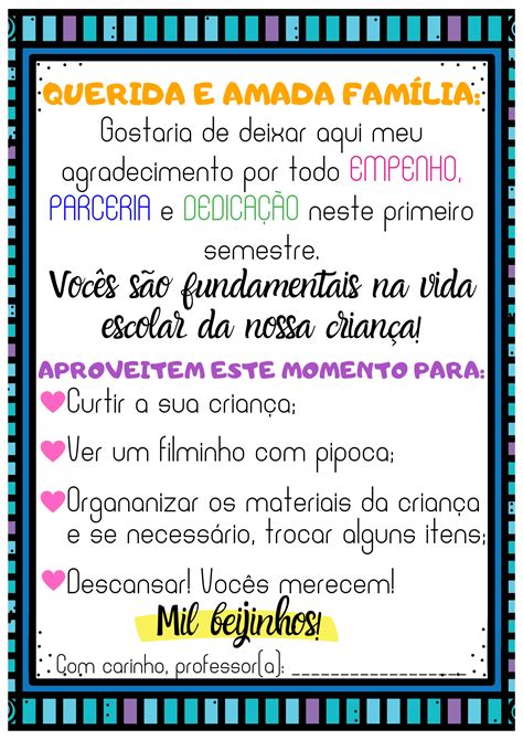 Mensagem de encerramento para reunião de pais Mensagem para alunos