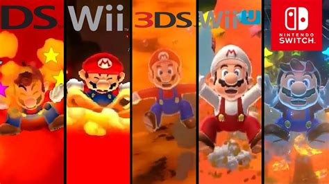 Evolution Of Mario Falling In Lava In Super Mario Games 1985 2024