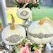 Fall Wedding Pumpkin Centerpiece With Jewels White Pumpkins Etsy