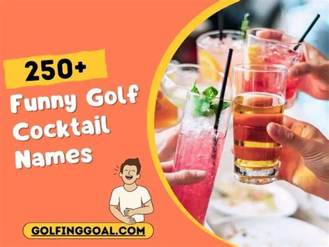 Funny Golf Cocktail Names Sip Swing Celebrate