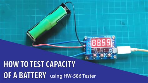 How To Test Battery Capacity Using HW 586 Battery Capacity Tester YouTube