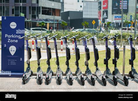 Kuala Lumpurmalaysia September 72019 Beam E Scooters In The