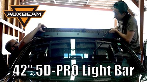 Auxbeam 42 5D PRO Light Bar Install YouTube