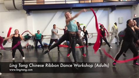 Ling Tang Chinese Ribbon Dance Workshop Adults Youtube