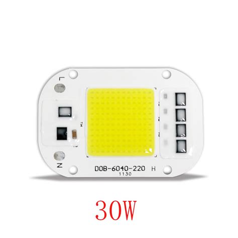 Dob Led ชิป Cob 50w 30w 20w 10w Ac 220v ไม่ต้องใช้ไดรเวอร์ หลอดไฟ Ic