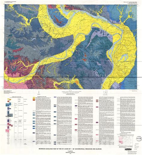 Map Bedrock Geologic Map Of The St Louis X Quadrangle