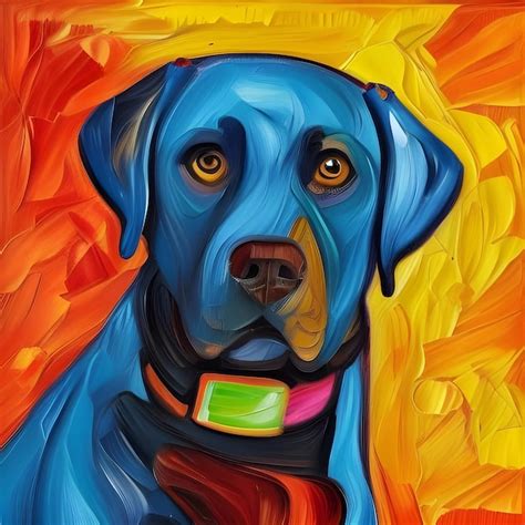 Premium Photo | Illustration Labrador with kind eyes