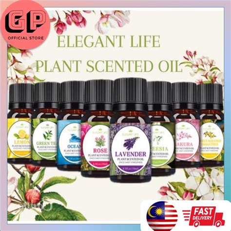 Elegant Life Aroma Fragrance Essential Oil Minyak Wangi Aroma 10ml Water Soluble Oil