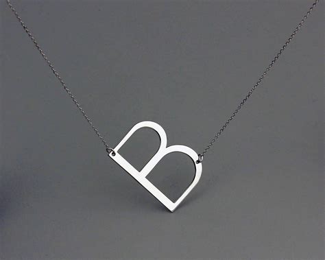 Big Letter Monogram Necklace Iucn Water