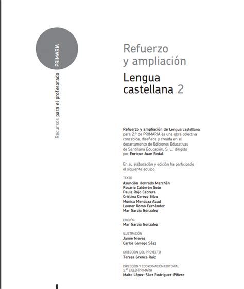 Refuerzo Y Ampliacion Lengua Primaria Anaya Pdf En