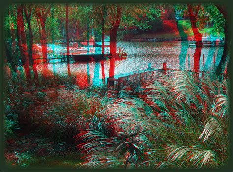 View To The Cove Use Red Cyan 3d Glasses Photograph By Brian Wallace