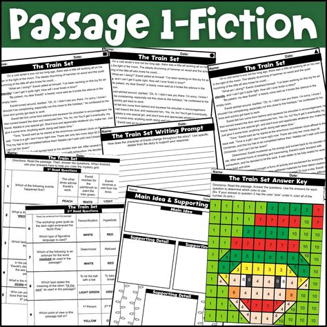 Christmas Reading Comprehension Passages With Mystery Picture Activity