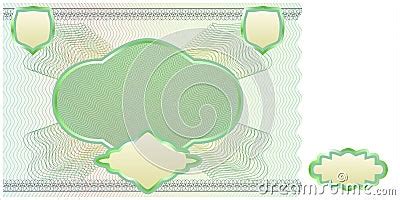 Blank Banknote Layout Stock Vector Image Of Falsify