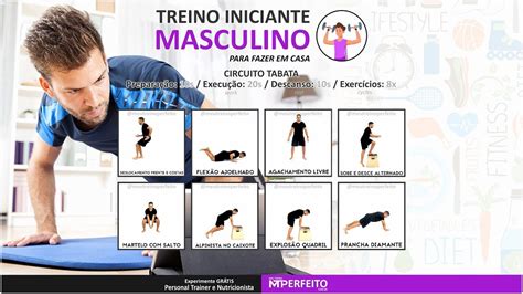 Treino Funcional Iniciante Masculino Para Fazer Em Casa Tabata 10